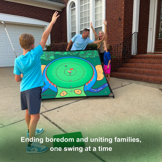 THE ORIGINAL BATTLE GOLF ARENA. TEST